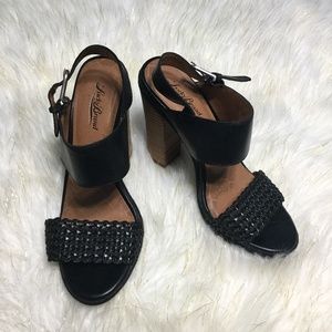 LUCKY BRAND Heels Black Sandals Size 8.5